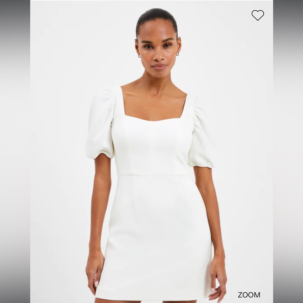 French Connection Berina Whisper Puff Sleeve Dress